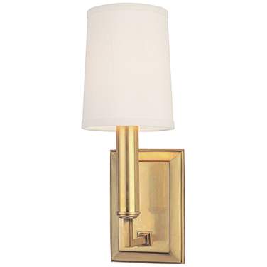 Hudson Valley Clinton 11 1/2" High Aged Brass Wall Sconce