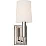Hudson Valley Clinton 11 1/2" High Nickel Wall Sconce