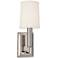 Hudson Valley Clinton 11 1/2" High Nickel Wall Sconce