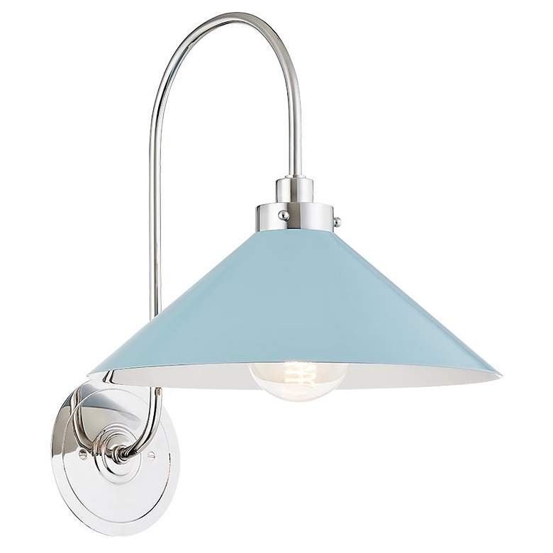 Image 1 Hudson Valley Clivedon 12 In. Brass 1 Light Sconce