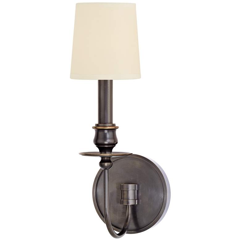 Image 1 Hudson Valley Cohasset 14" High 1-Light Old Bronze Wall Sconce