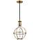 Hudson Valley Colebrook 10" Wide Open Brass Mini Pendant