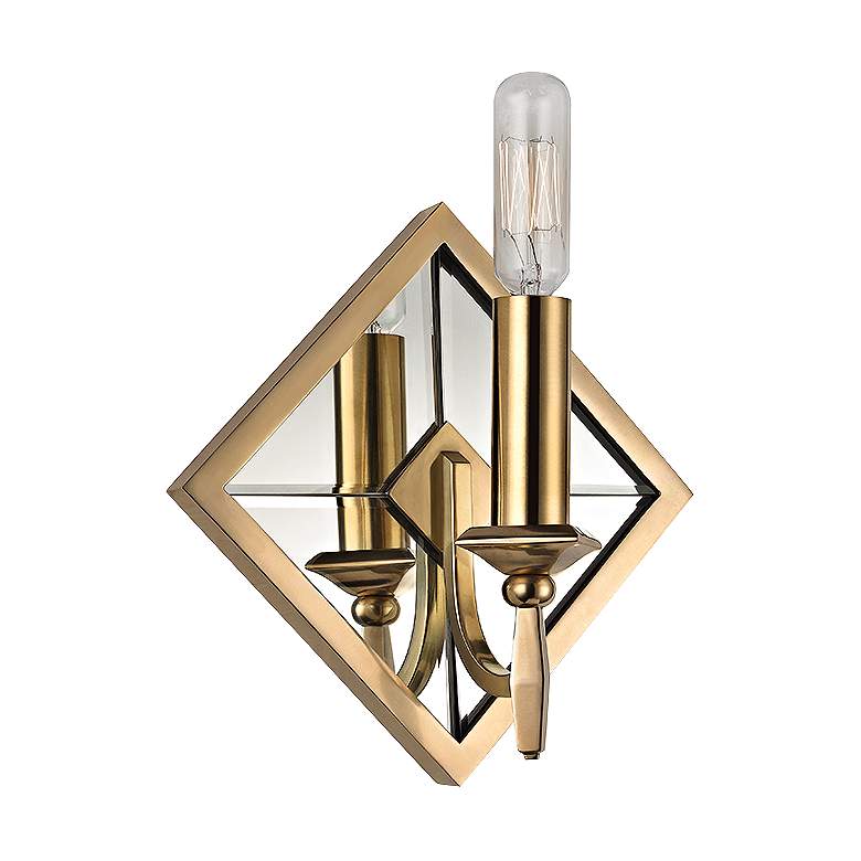 Image 1 Hudson Valley Colfax 9 1/2" High Aged Brass Wall Sconce