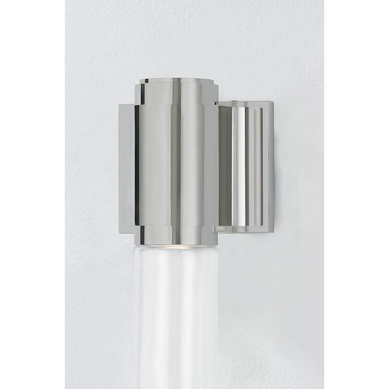Image 2 Hudson Valley Colrain 5.25" 1 Lt. Polished Nickel Wall Sconce more views