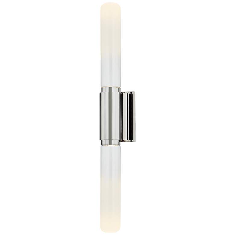 Image 1 Hudson Valley Colrain 5.25" 2 Lt. Polished Nickel Wall Sconce