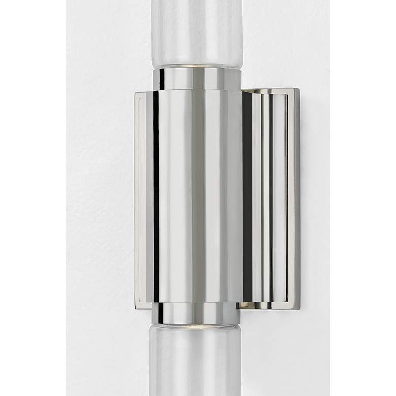 Image 2 Hudson Valley Colrain 5.25" 2 Lt. Polished Nickel Wall Sconce more views