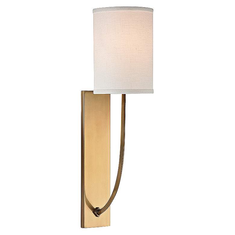Image 1 Hudson Valley Colton 17 inch High Aged Brass Wall Sconce