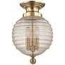 Hudson Valley Coolidge 10" Wide Aged Brass Ceiling Light