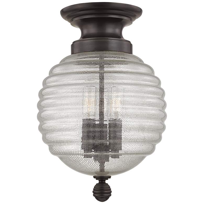 Image 1 Hudson Valley Coolidge 10" Wide Old Bronze Ceiling Light