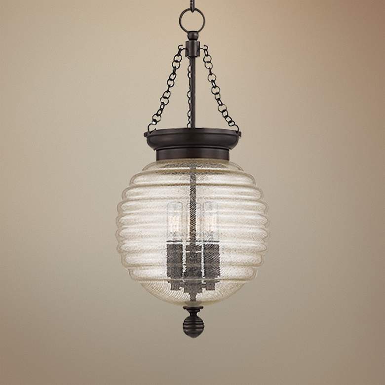 Image 1 Hudson Valley Coolidge 10"W 3-Light Old Bronze Pendant