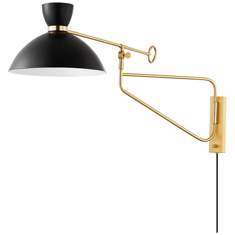 Image 1 Hudson Valley Cranbrook 14.25 In. 1 Light Portable Wall Sconce