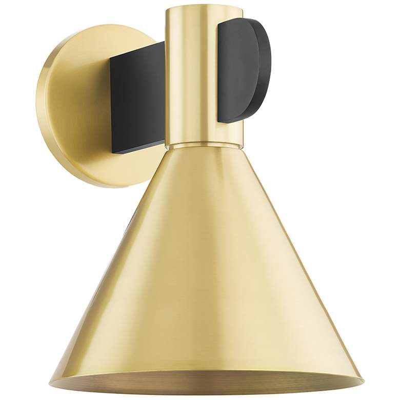 Image 1 Hudson Valley Cranston 8.5" Wide Aged Brass 1 Light Wall Sconce