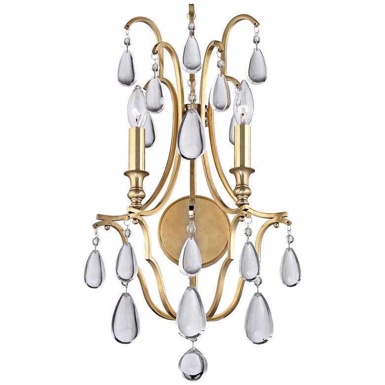 Image 1 Hudson Valley Crawford 23 3/4" High Aged Brass Wall Sconce