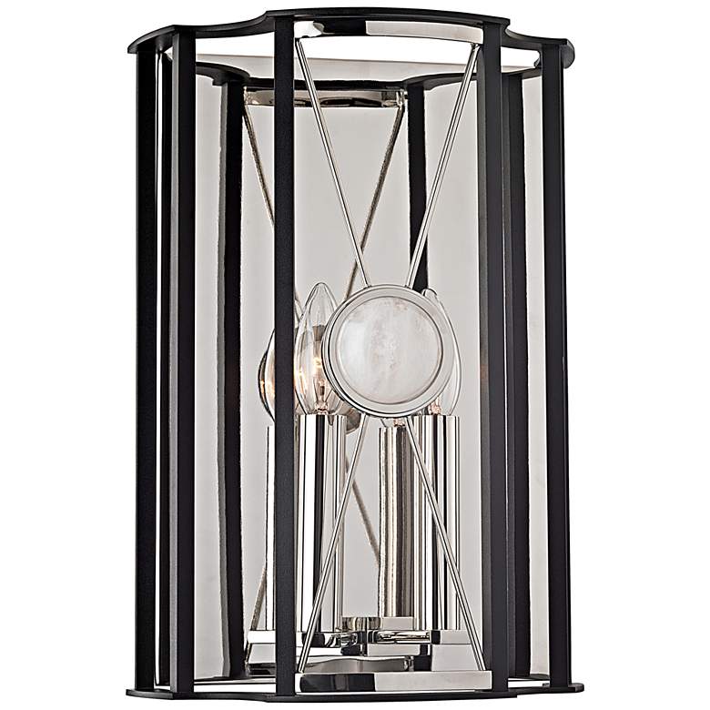 Image 1 Hudson Valley Cresson 14"H Polished Nickel Wall Sconce