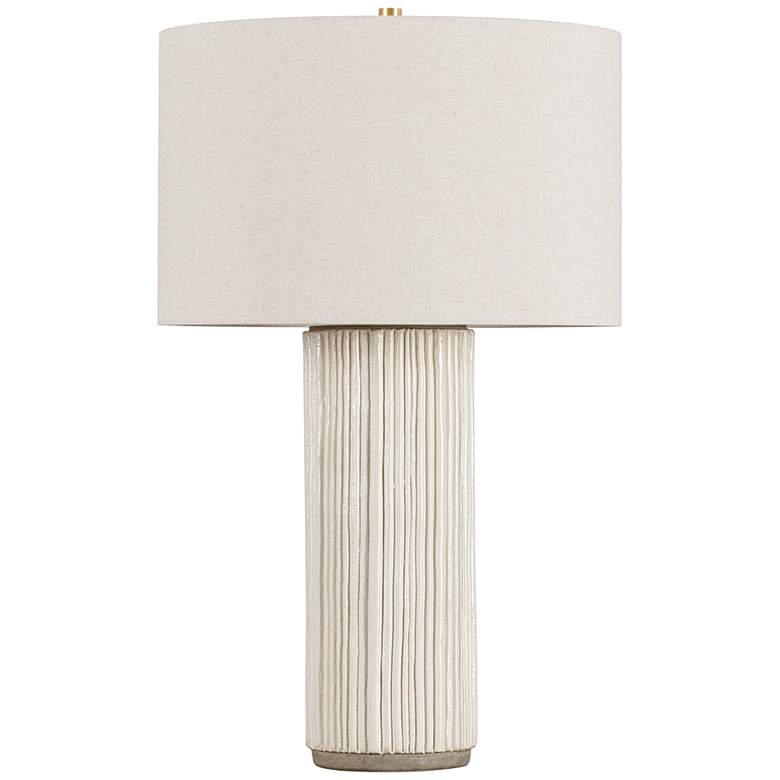 Image 1 Hudson Valley Crestwood 19" 1 Lt. Aged Brass Table Lamp