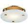 Hudson Valley Croton 12 1/4" Wide Aged Brass LED Ceiling Light