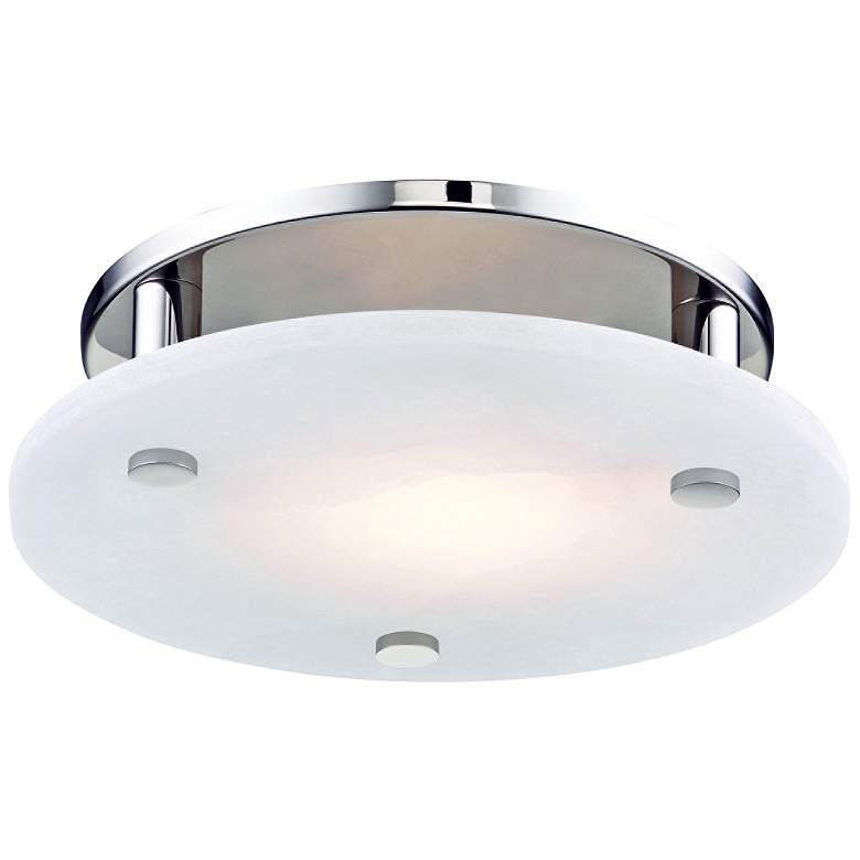 Image 1 Hudson Valley Croton 12 1/4" Wide Nickel LED Ceiling Light