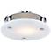 Hudson Valley Croton 12 1/4" Wide Nickel LED Ceiling Light