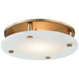 Hudson Valley Croton 15&quot; Wide Aged Brass LED Ceiling Light