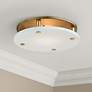 Hudson Valley Croton 15" Wide Aged Brass LED Ceiling Light