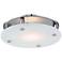 Hudson Valley Croton 15"W Polished Nickel LED Ceiling Light