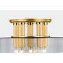 2_Hudson Valley Crystler 15" 5 Lt. Aged Brass Flush Mount more views