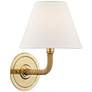 Hudson Valley Curves No.1 11 1/4"H Aged Brass Wall Sconce