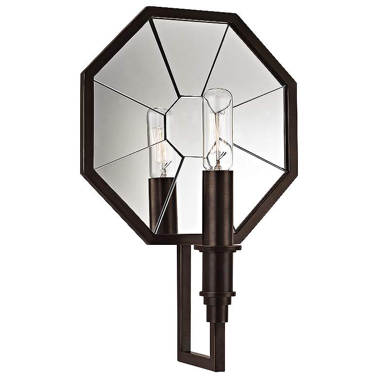 Image 1 Hudson Valley Cushing 11 3/4" High Old Bronze Wall Sconce