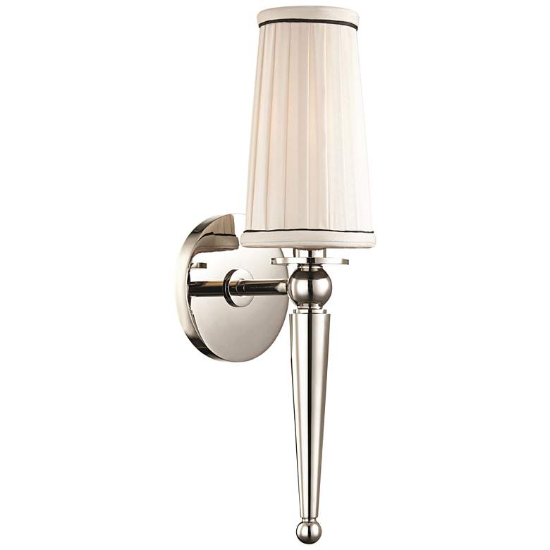 Image 1 Hudson Valley Cypress 15 3/4 inchH Polished Nickel Wall Sconce