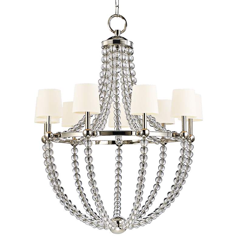 Image 1 Hudson Valley Danville 36 1/4 inchW Polished Nickel Chandelier