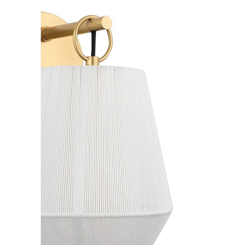 Image 4 Hudson Valley Debi 12 3/4" High Aged Brass Wall Sconce more views