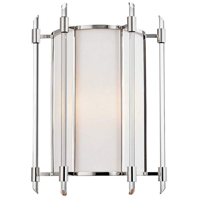 Image 1 Hudson Valley Delancey 15" High Polished Nickel Wall Sconce