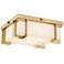 Hudson Valley Delmar 10 1/4"W Aged Brass LED Ceiling Light