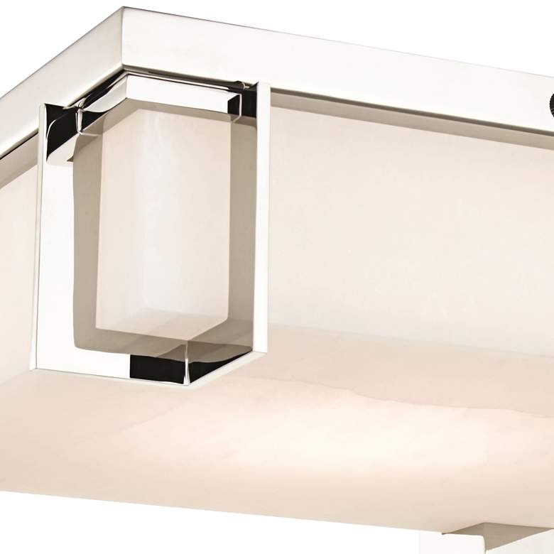 Image 2 Hudson Valley Delmar 13 inchW Polished Nickel LED Ceiling Light more views