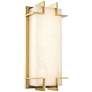 Hudson Valley Delmar 14 3/4" High Aged Brass LED Wall Sconce
