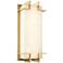 Hudson Valley Delmar 14 3/4" High Aged Brass LED Wall Sconce