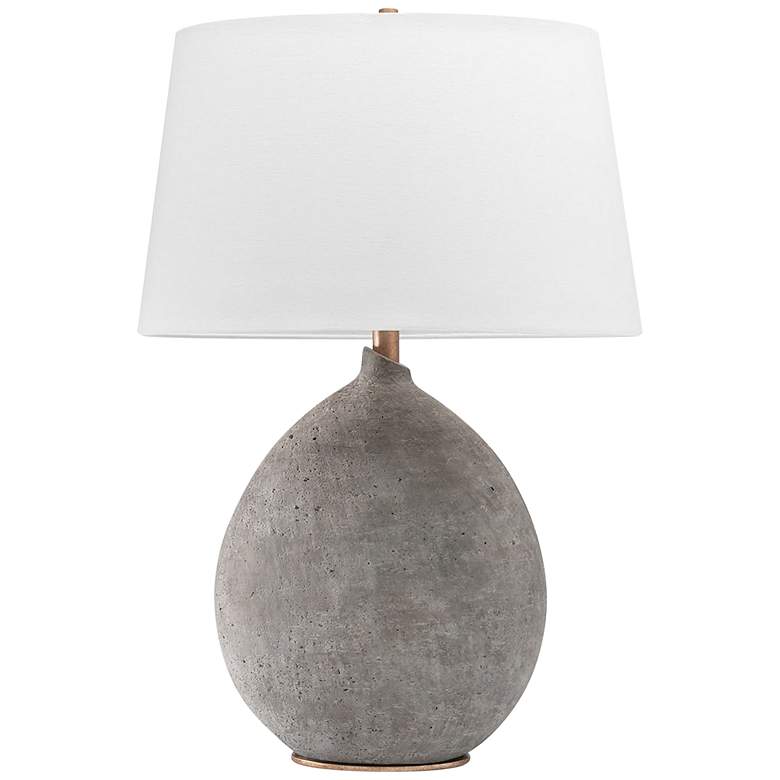 Image 1 Hudson Valley Denali 28 1/2 inch Gray Ceramic Table Lamp