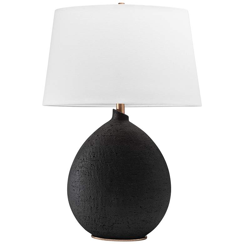 Image 1 Hudson Valley Denali Black Ceramic Table Lamp