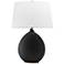 Hudson Valley Denali Black Ceramic Table Lamp