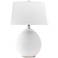 Hudson Valley Denali White Ceramic Table Lamp