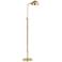 Hudson Valley Devon Adjustable Height Aged Brass Pharmacy Floor Lamp