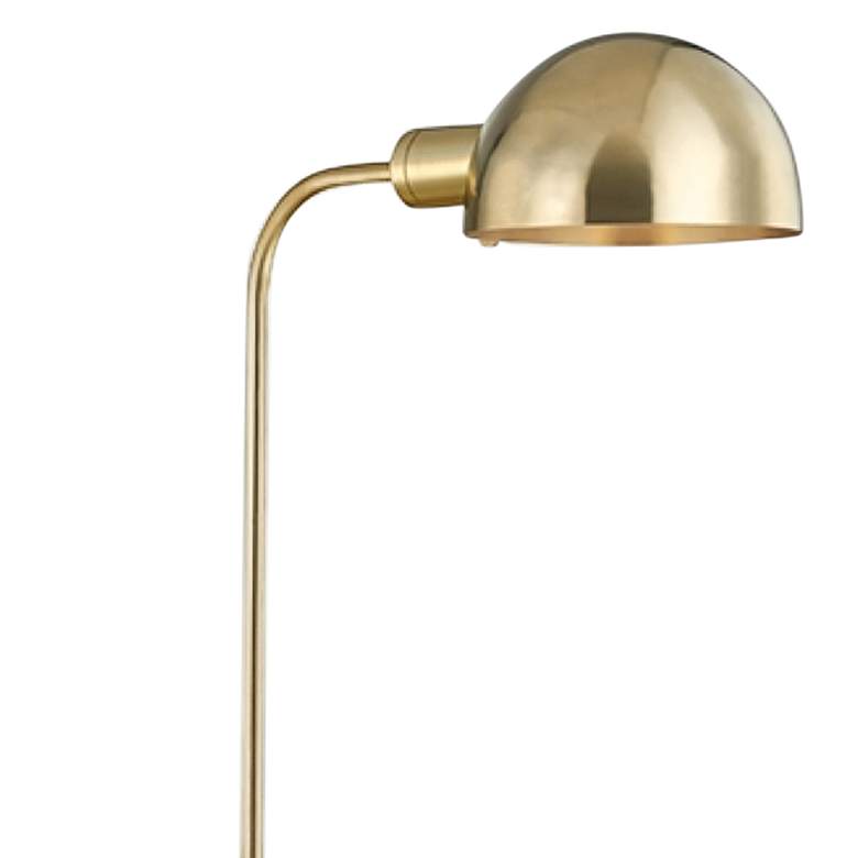 Image 3 Hudson Valley Devon Adjustable Height Aged Brass Pharmacy Floor Lamp more views