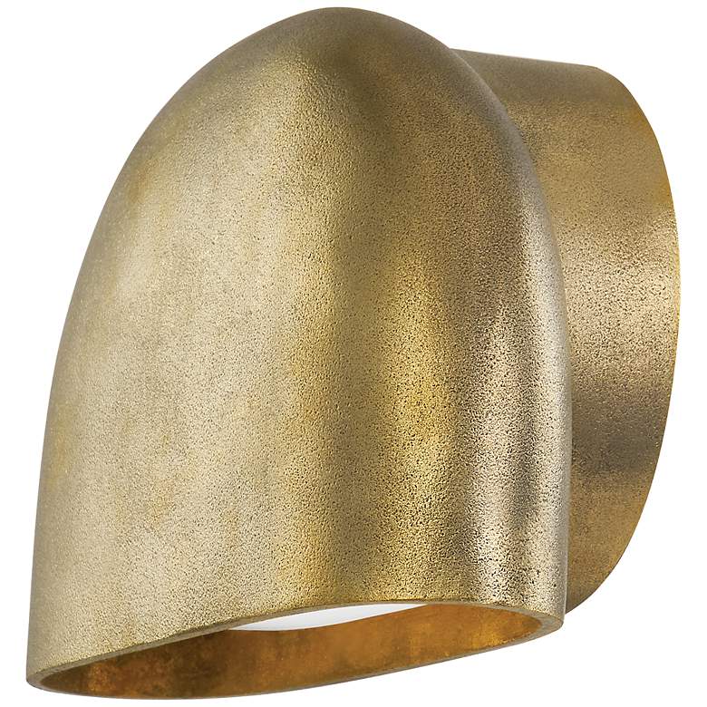 Image 1 Hudson Valley Diggs 5 1/4" High Aged Brass LED Wall Sconce