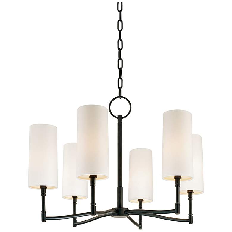Image 1 Hudson Valley Dillon 25" Wide Old Bronze 6 Light Chandelier