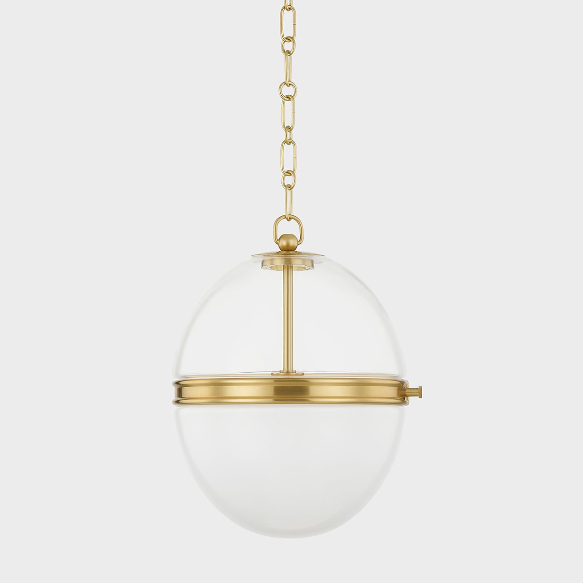 Image 3 Hudson Valley Donnell 12 1/2" Wide Aged Brass Pendant Light more views