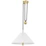 Hudson Valley Dorset 20 1/4" Wide Aged Brass Pendant Light