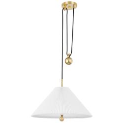 Hudson Valley Dorset 20 1/4" Wide Aged Brass Pendant Light