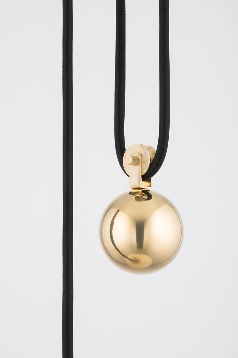 Image 3 Hudson Valley Dorset 20 1/4" Wide Aged Brass Pendant Light more views