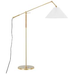 Hudson Valley Dorset 56" High Brass Arc Arm Floor Lamp