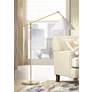1_Hudson Valley Dorset 56" High Brass Arc Arm Floor Lamp